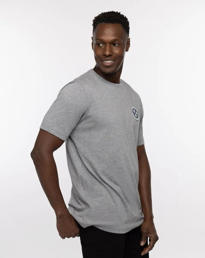 Men Tees TravisMathew BBQ MASTER TEE Heather Grey