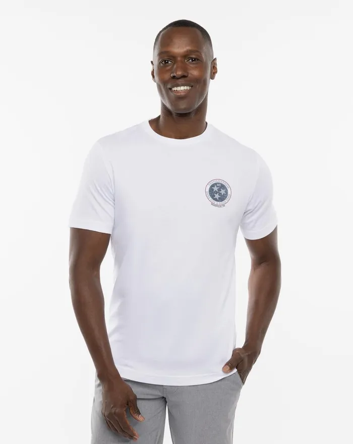 Men Tees TravisMathew BBQ MASTER TEE White