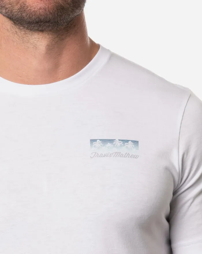 Men Tees TravisMathew BIG MOUTH BASS TEE White