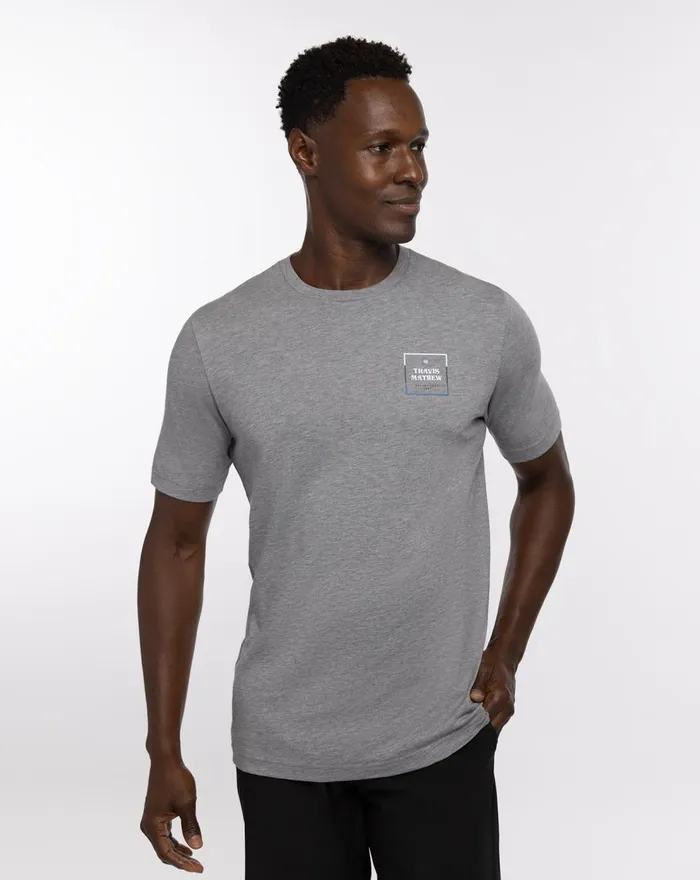 Men Tees TravisMathew BOGATA TEE Heather Grey