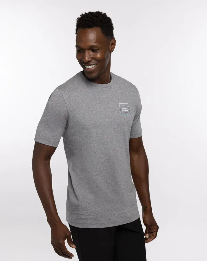 Men Tees TravisMathew BOGATA TEE Heather Grey Men Tees TravisMathew BOGATA TEE Heather Grey