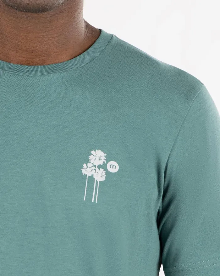Men Tees TravisMathew BONUS ROUND TEE Silver Pine Men Tees TravisMathew BONUS ROUND TEE Silver Pine