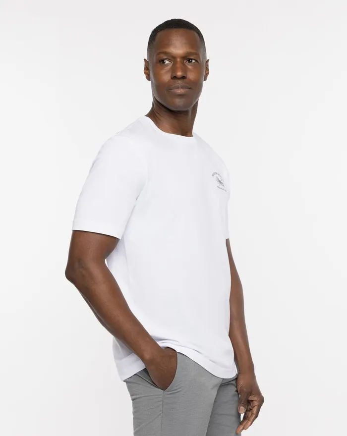 Men Tees TravisMathew BRACKEN CAVE TEE White
