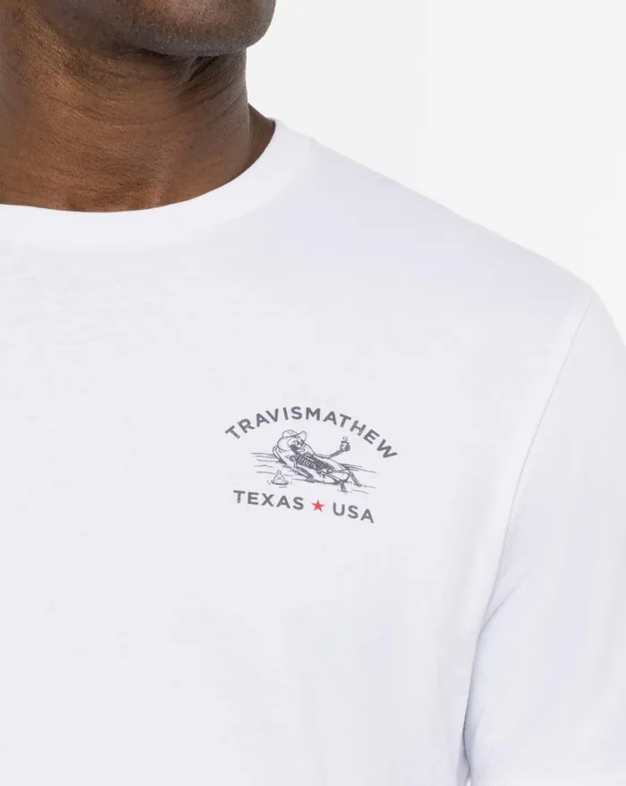 Men Tees TravisMathew BRACKEN CAVE TEE White