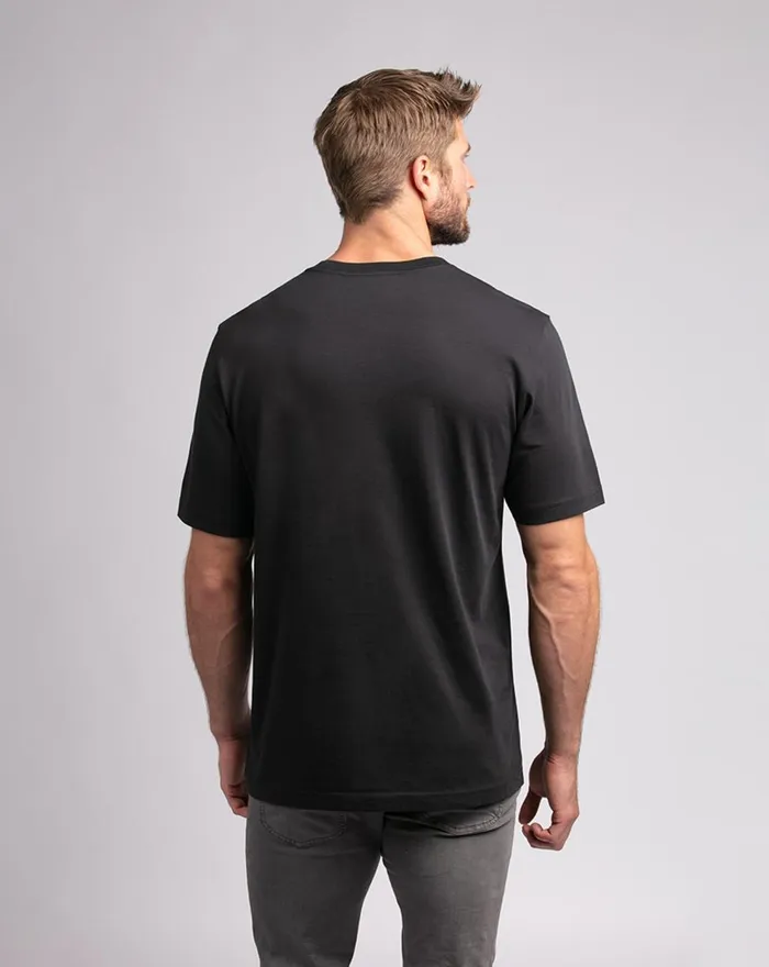 Men Tees TravisMathew BUCKING BULL TEE Black