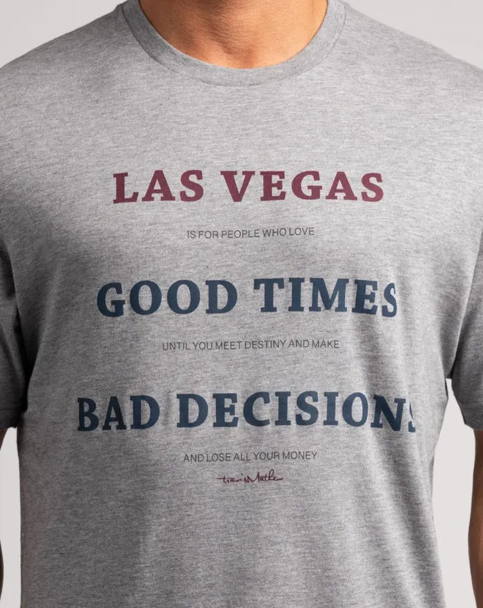 Men Tees TravisMathew CIRCUS ACT TEE Heather Grey