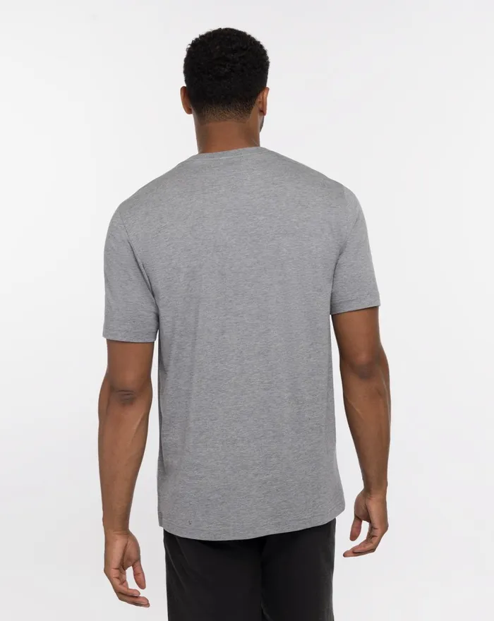 Men Tees TravisMathew COAL WALK TEE Heather Grey Men Tees TravisMathew COAL WALK TEE Heather Grey