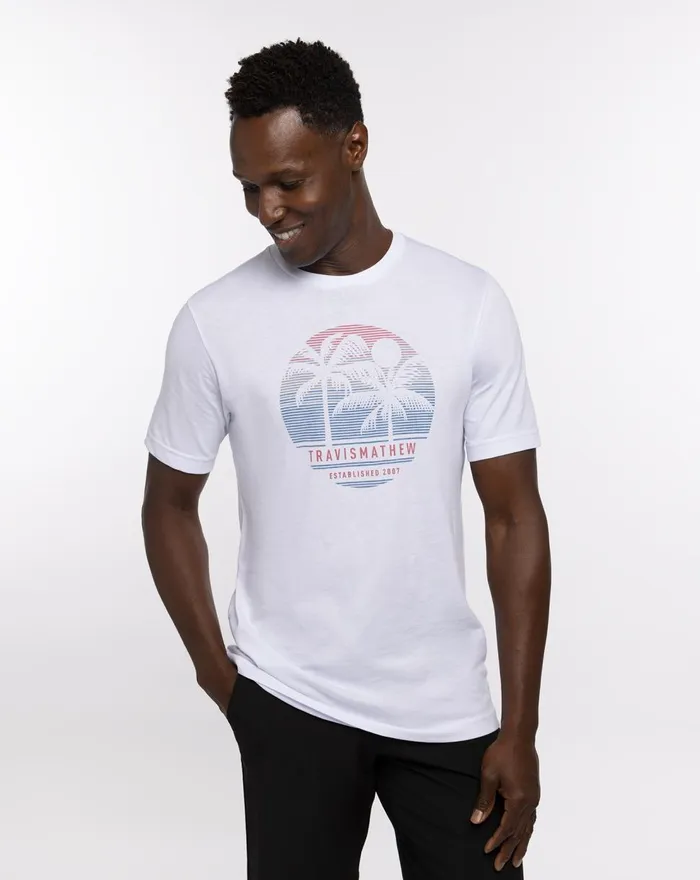 Men Tees TravisMathew CONCHEROS TEE White