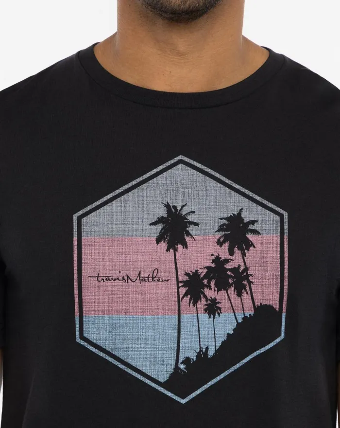 Men Tees TravisMathew CONTINENTAL SHELF TEE Black Men Tees TravisMathew CONTINENTAL SHELF TEE Black