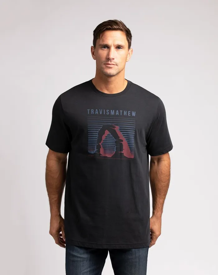 Men Tees TravisMathew COOL COYOTE TEE Black