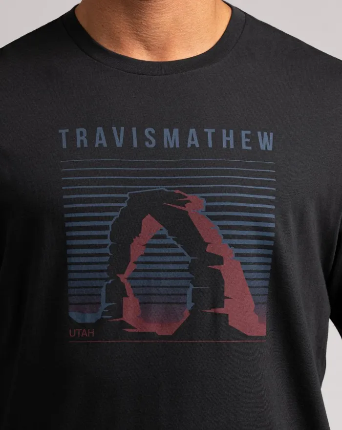 Men Tees TravisMathew COOL COYOTE TEE Black