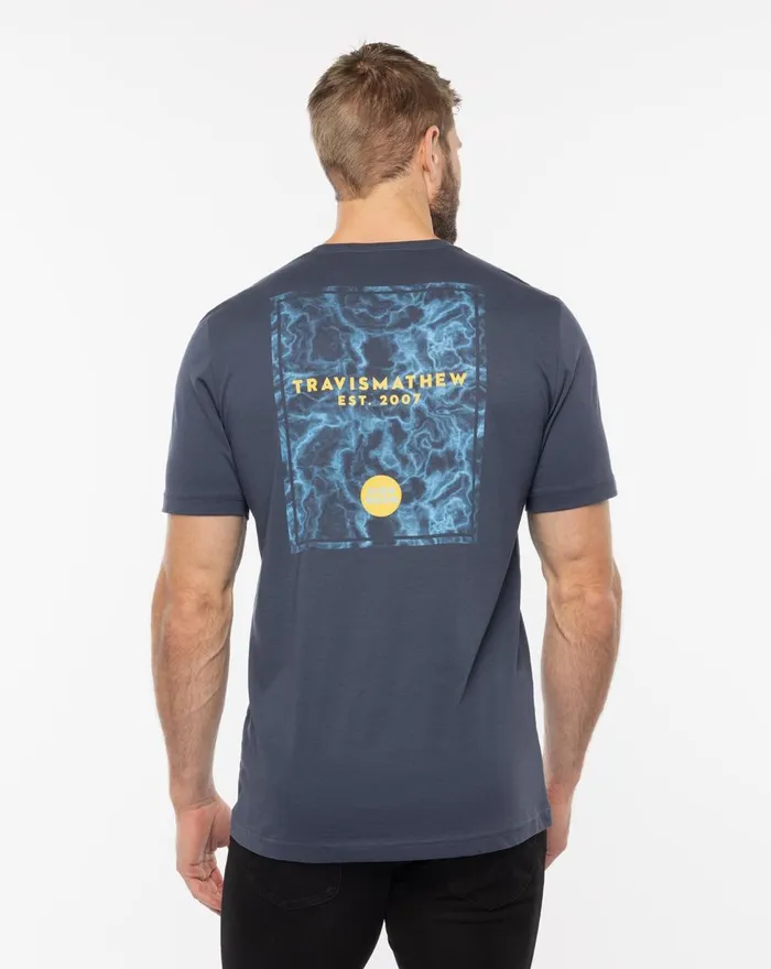 Men Tees TravisMathew CUCUMBER MINT TEE Blue Nights