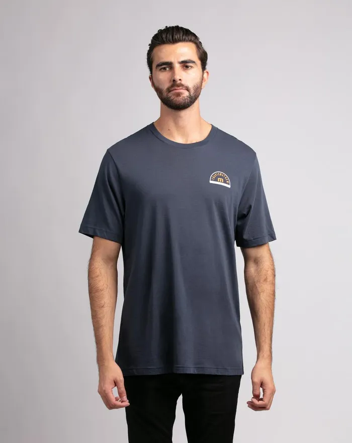 Men Tees TravisMathew DA BEERS TEE Mood Indigo