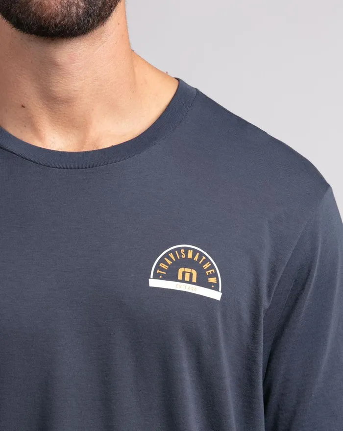 Men Tees TravisMathew DA BEERS TEE Mood Indigo
