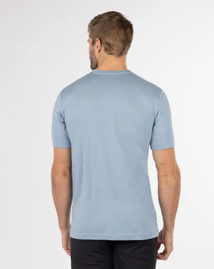 Men Tees TravisMathew DAD BOD 20 TEE Faded Denim
