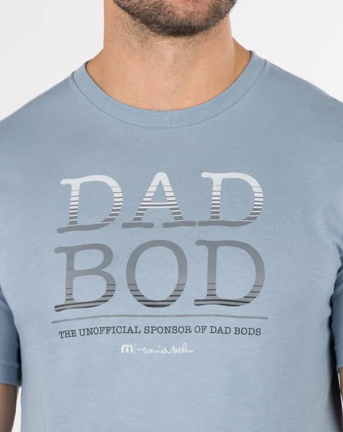 Men Tees TravisMathew DAD BOD 20 TEE Faded Denim