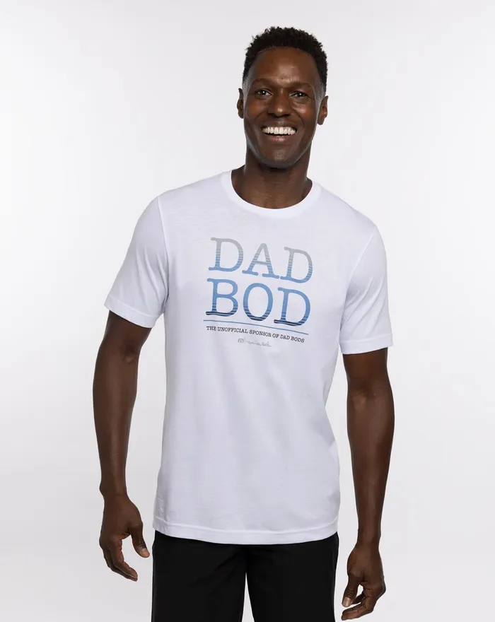 Men Tees TravisMathew DAD BOD 20 TEE Whiteblue