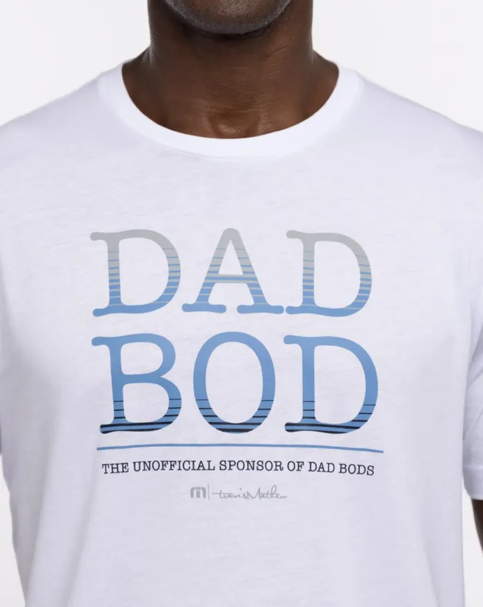 Men Tees TravisMathew DAD BOD 20 TEE Whiteblue