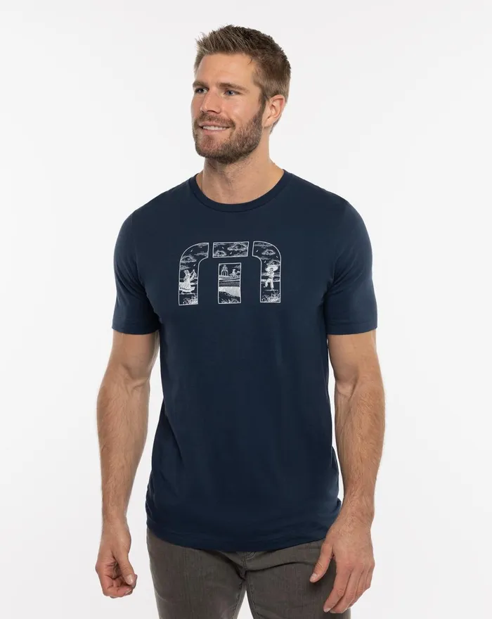 Men Tees TravisMathew DECENT PROPOSAL TEE Total Eclipse