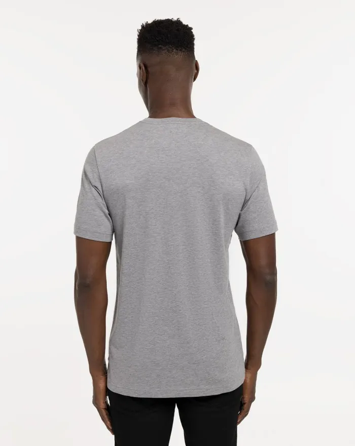 Men Tees TravisMathew FIXED ODDS TEE Heather Grey Men Tees TravisMathew FIXED ODDS TEE Heather Grey