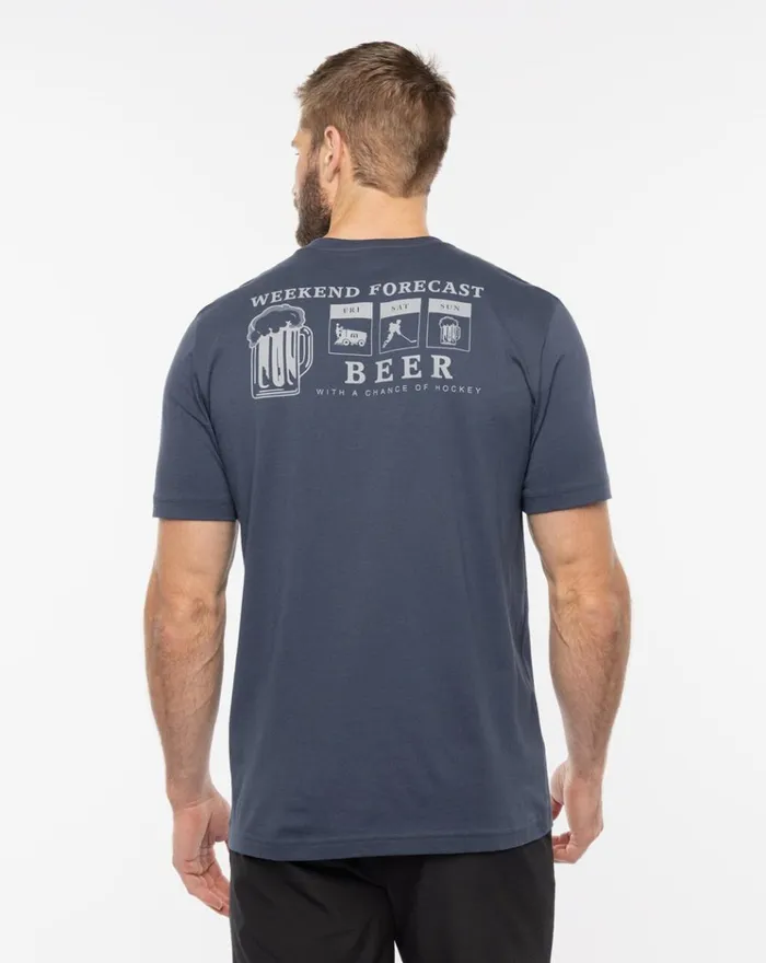 Men Tees TravisMathew GRAB A GRIPPER TEE Blue Nights