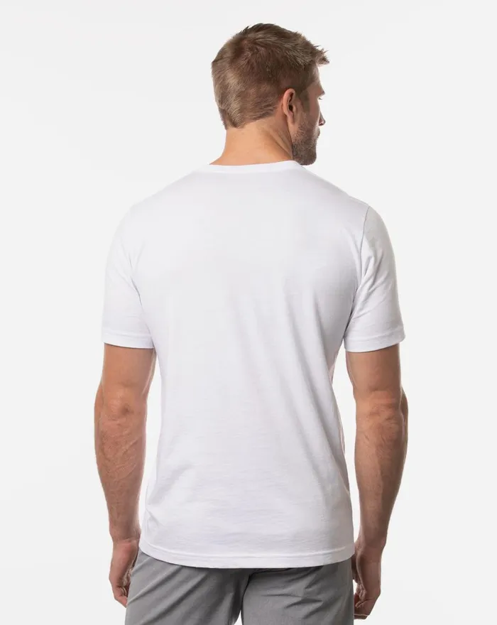 Men Tees TravisMathew GRAND RAPIDS TEE White Men Tees TravisMathew GRAND RAPIDS TEE White