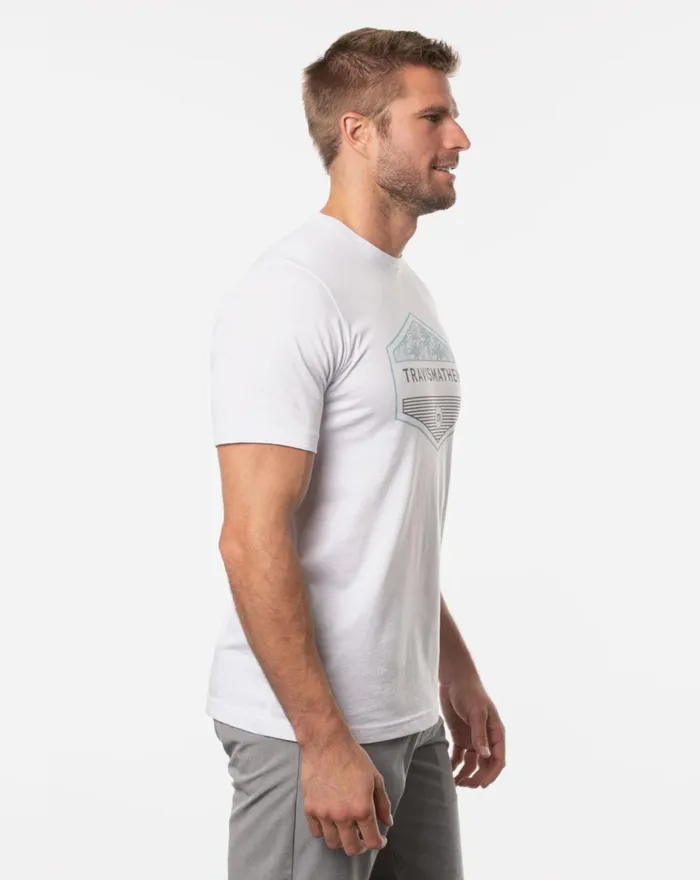 Men Tees TravisMathew GRAND RAPIDS TEE White Men Tees TravisMathew GRAND RAPIDS TEE White