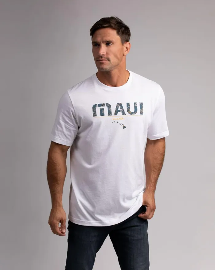 Men Tees TravisMathew HALEAKALA HIKE TEE White