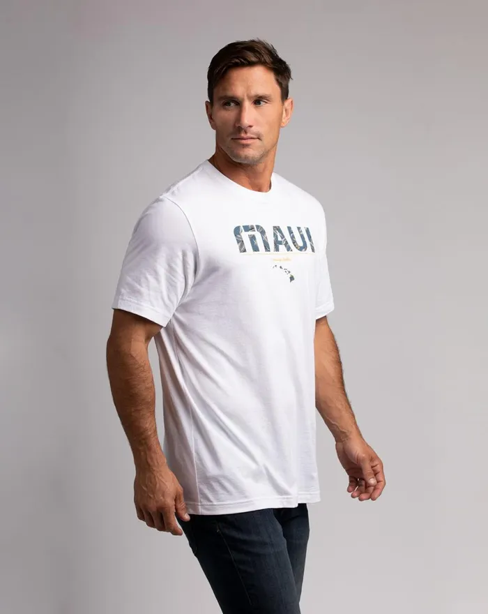 Men Tees TravisMathew HALEAKALA HIKE TEE White