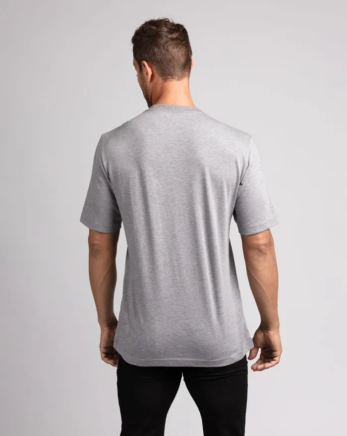 Men Tees TravisMathew HALF DOME TEE Heather Grey