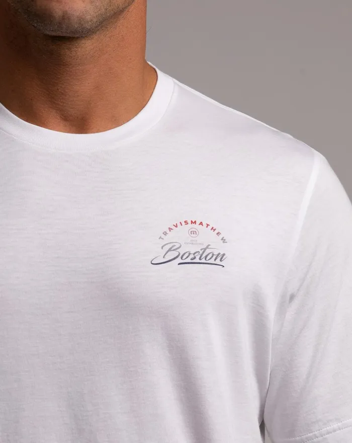 Men Tees TravisMathew HARVARD SQUARE TEE White