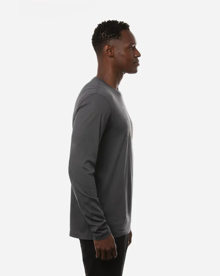 Men Tees TravisMathew HE IS RARE LONG SLEEVE TEE Blue Nights Men Tees TravisMathew HE IS RARE LONG SLEEVE TEE Blue Nights