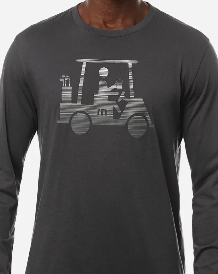 Men Tees TravisMathew HE IS RARE LONG SLEEVE TEE Blue Nights Men Tees TravisMathew HE IS RARE LONG SLEEVE TEE Blue Nights