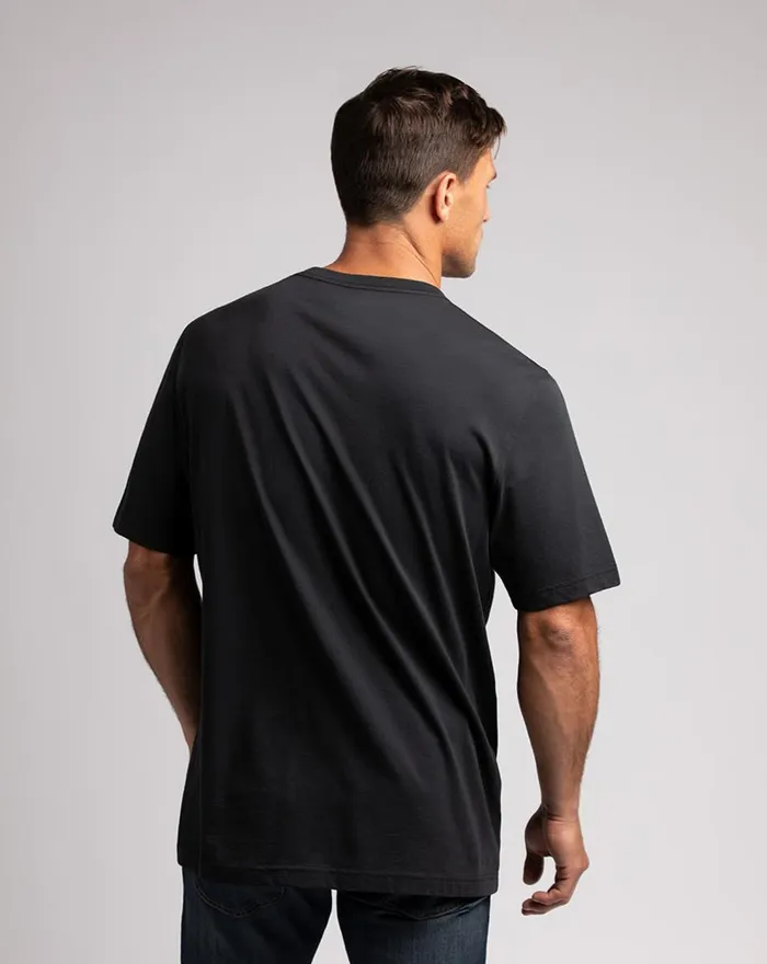 Men Tees TravisMathew HIGH TIDE TEE Black