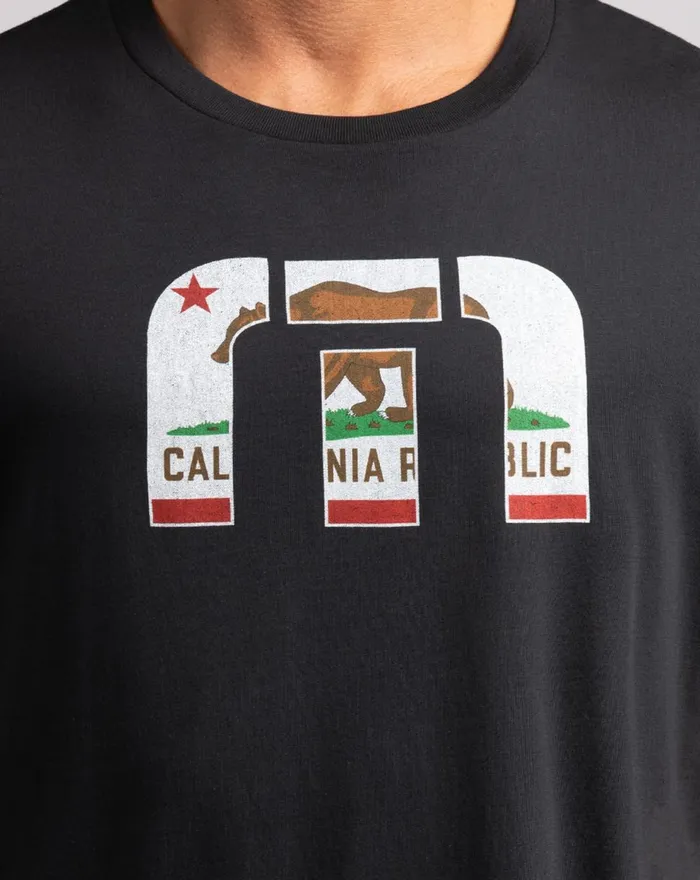 Men Tees TravisMathew HIGH TIDE TEE Black