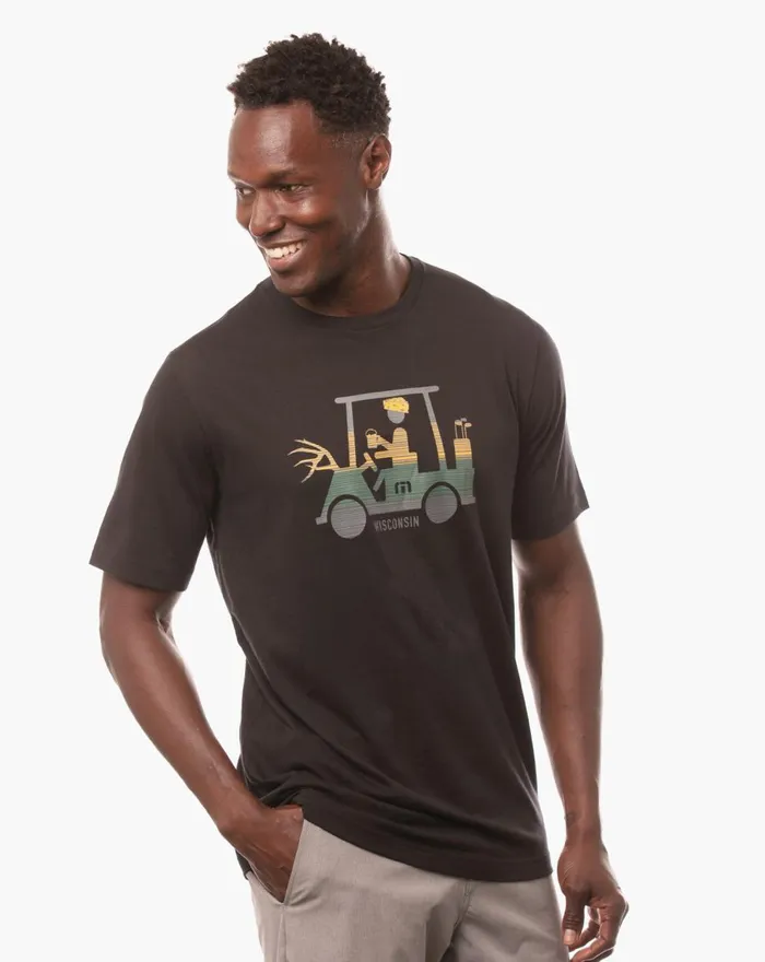 Men Tees TravisMathew HIGHWAY 23 TEE Black