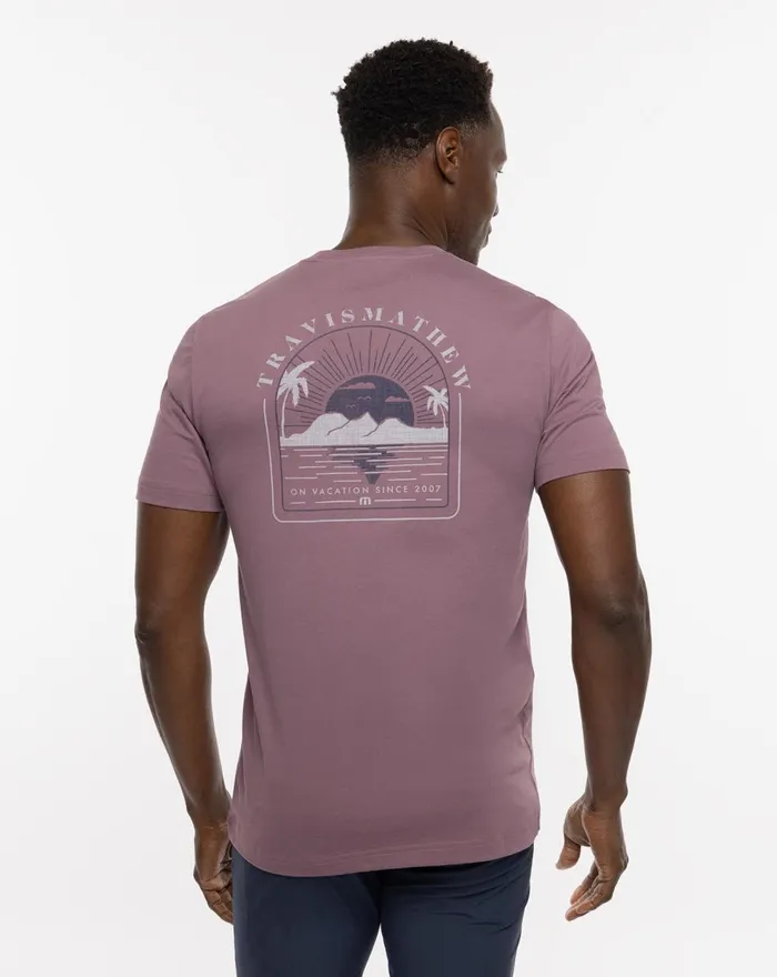 Men Tees TravisMathew HIT THE LIP TEE Flint Men Tees TravisMathew HIT THE LIP TEE Flint