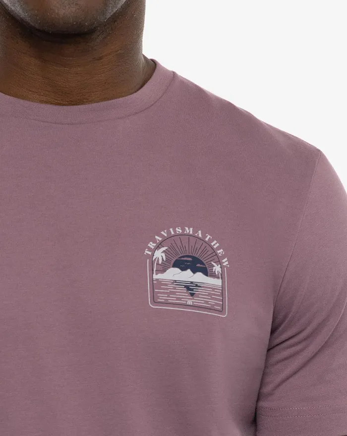 Men Tees TravisMathew HIT THE LIP TEE Flint Men Tees TravisMathew HIT THE LIP TEE Flint