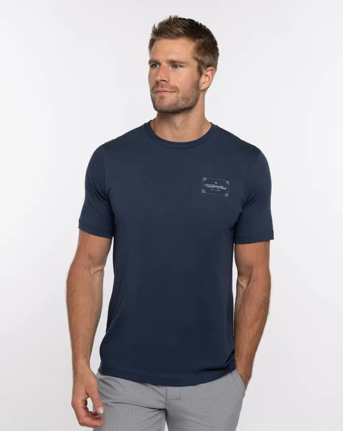 Men Tees TravisMathew JALAPENO TEE Dress Blues