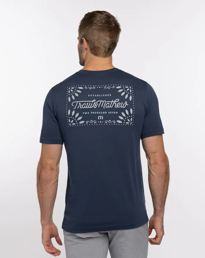 Men Tees TravisMathew JALAPENO TEE Dress Blues Men Tees TravisMathew JALAPENO TEE Dress Blues