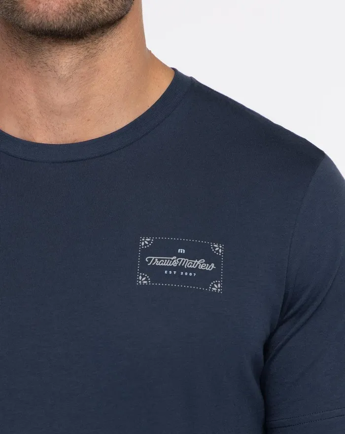 Men Tees TravisMathew JALAPENO TEE Dress Blues Men Tees TravisMathew JALAPENO TEE Dress Blues