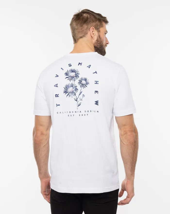 Men Tees TravisMathew LOYALTY PROGRAM TEE White Men Tees TravisMathew LOYALTY PROGRAM TEE White