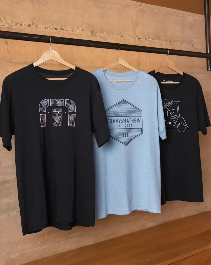 Men Tees TravisMathew MARGARITA MEMORIES TEE Black Men Tees TravisMathew MARGARITA MEMORIES TEE Black