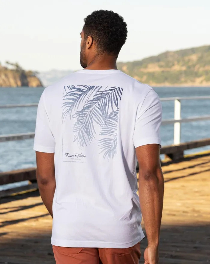 Men Tees TravisMathew MELTED MARG TEE White Men Tees TravisMathew MELTED MARG TEE White