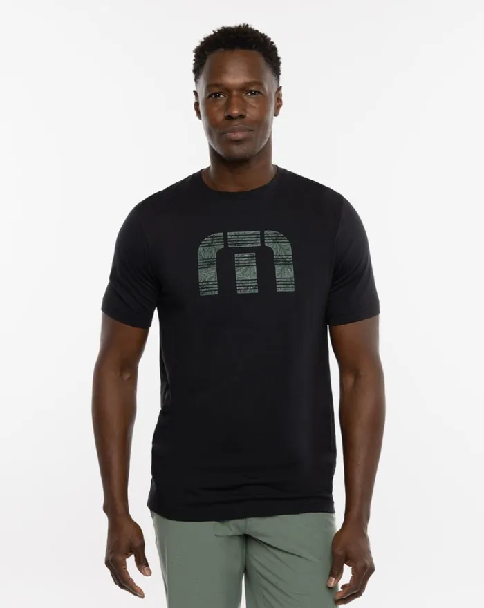 Men Tees TravisMathew MIDSHIP TEE Black