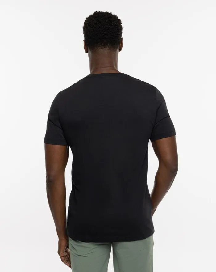 Men Tees TravisMathew MIDSHIP TEE Black Men Tees TravisMathew MIDSHIP TEE Black