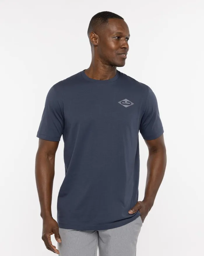 Men Tees TravisMathew NORTH BEACH TEE Blue Nights