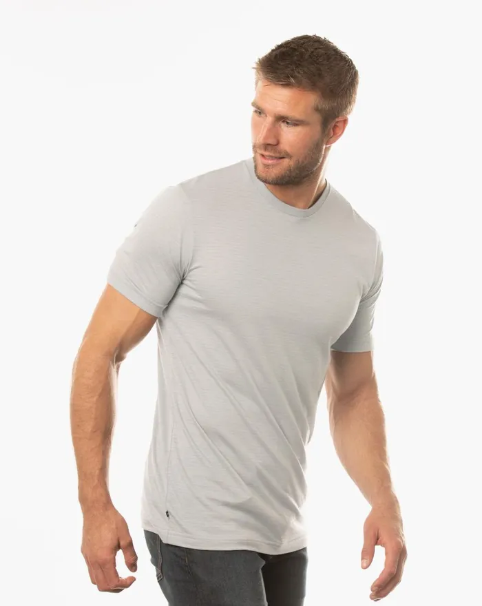 Men Tees TravisMathew OLYMPUS Heather Sleet Men Tees TravisMathew OLYMPUS Heather Sleet