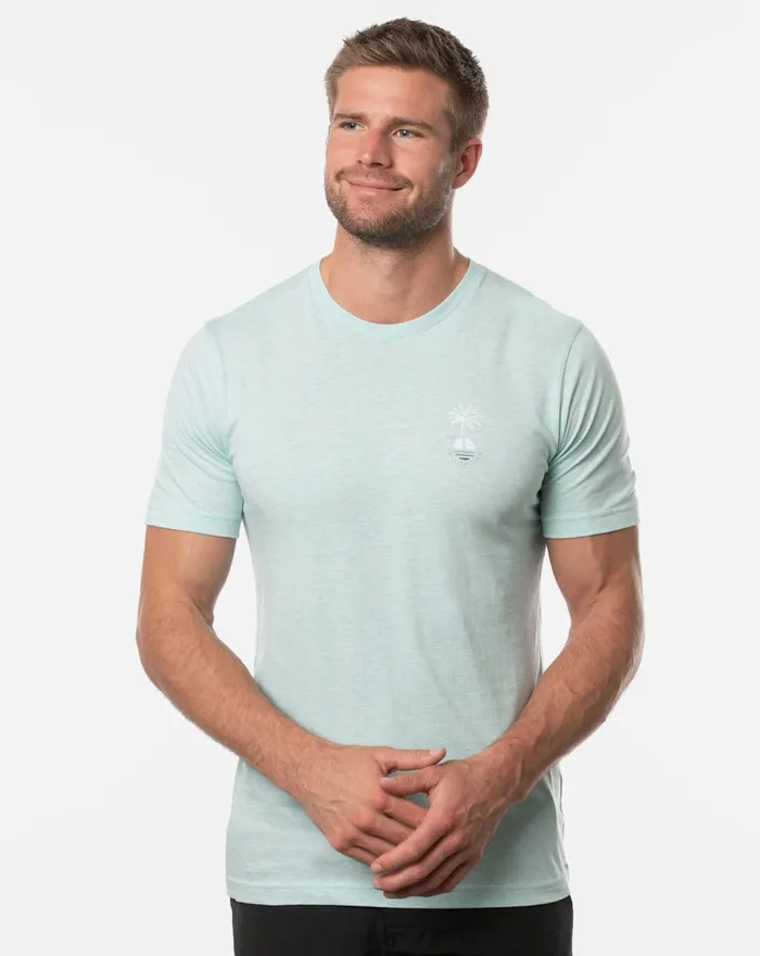 Men Tees TravisMathew ONTARIO TEE Heather Petit Four