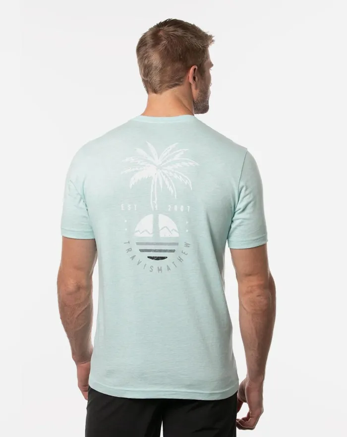 Men Tees TravisMathew ONTARIO TEE Heather Petit Four